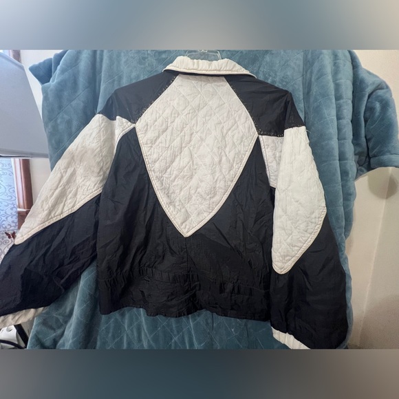 Women's Vintage '90's East West Color Block Zip Coat Size Medium - Picture 5 of 6